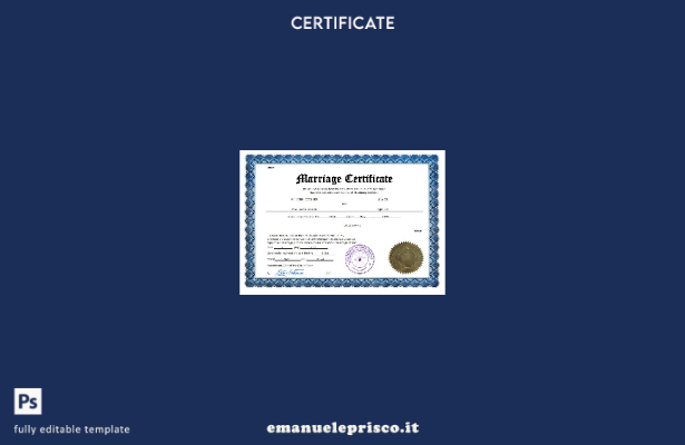 certificato di matrimonio in stile Oman modello Word e PDF verificato